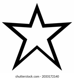 Star Icon Vector Illustration on white bakcground
