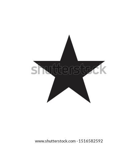 Star Icon Vector Illustration on white bakcground