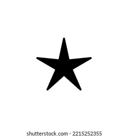 Ilustración vectorial de icono de estrella. signo de clasificación y símbolo. icono de estrella favorita