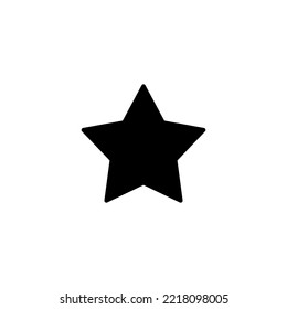 Ilustración vectorial de icono de estrella. signo de clasificación y símbolo. icono de estrella favorita