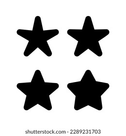 Sternsymbol, Vektorgrafik. Bewertungszeichen und -zeichen. Lieblingssternsymbol