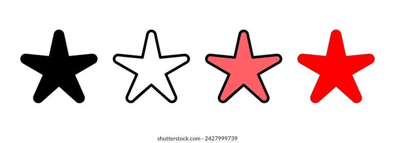 Star Icon vector illustration. rating sign and symbol. favourite star icon