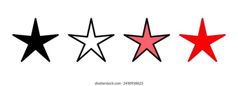 Star Icon vector illustration. rating sign and symbol. favourite star icon