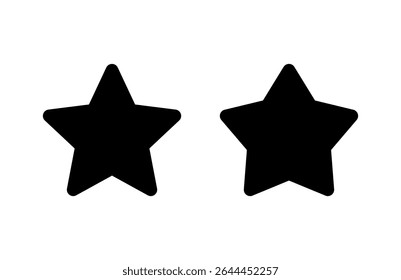Ícone de estrela ilustração vetorial. sinal de classificação e símbolo. ícone de estrela favorita