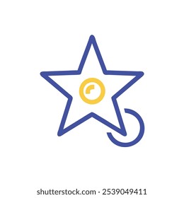 star icon vector illustration style