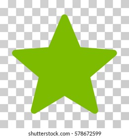 Star icon. Vector illustration style is flat iconic symbol, eco green color, transparent background. Designed for web and software interfaces.