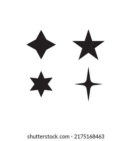Icono de estrella. diseño de símbolos de ilustración vectorial.