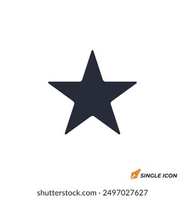 Star icon vector illustration. Star symbol isolated on white background