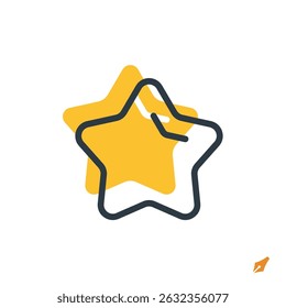 star icon vector illustration. star symbol isolated on white background