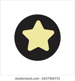 Ícone de estrela ilustração vetorial de um símbolo versátil que pode ter vários significados, dependendo do contexto de seu uso.