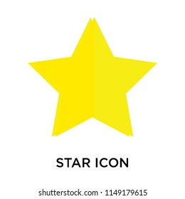 Star icon vector isolated on white background for your web and mobile app design, Star logo concept