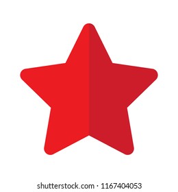 Star icon vector isolated on white background. Trendy star icon in flat style. Template for app, ui, logo and web site. Vector illustration, EPS 10