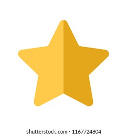 Star icon vector isolated on white background. Trendy star icon in flat style. Template for app, ui, logo and web site. Vector illustration, EPS 10