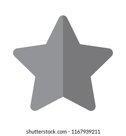 Star icon vector isolated on white background. Trendy star icon in flat style. Template for app, ui, logo and web site. Vector illustration, EPS 10