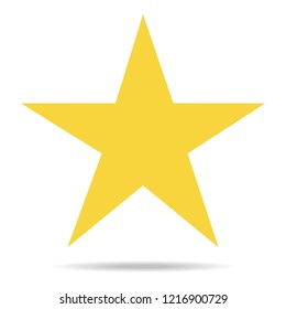 Star icon vector isolated on white background. Trendy star icon in flat style. Template for app, ui, logo and web site. Vector illustration