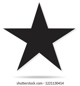 Star icon vector isolated on white background. Trendy star icon in flat style. Template for app, ui, logo and web site. Vector illustration