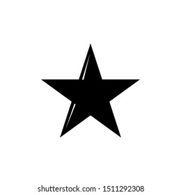 Star icon vector isolated on white background