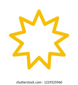 Star Icon. Vector Line.