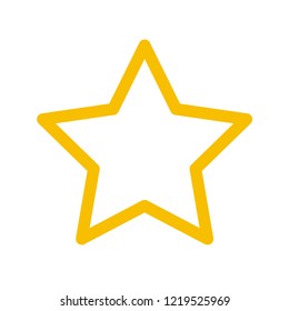 Star Icon. Vector Line.