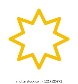 Star Icon. Vector Line.