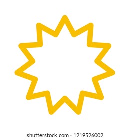 Star Icon. Vector Line.