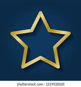 Star Icon. Vector Line.