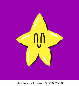 Star icon vector. Line clasic rank symbol isolated. Trendy flat outline favorite ui sign design. Thin linear sparkle graphic pictogram for web site, mobile app. Logo star illustration. Eps10.