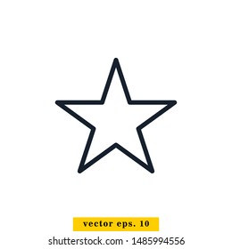 Star Icon Vector Logo Design Template