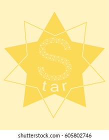  Star icon. Vector logo design