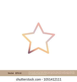 Star Icon Vector Logo Template Illustration Design. Vector EPS 10.
