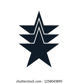 Star icon vector logo template