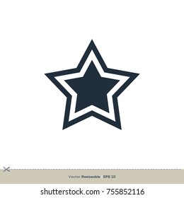 Star Icon Vector Logo Template Illustration Design. Vector EPS 10.