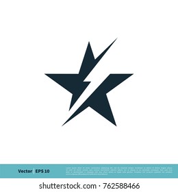 Star Icon Vector Logo Template Illustration Design. Vector EPS 10.