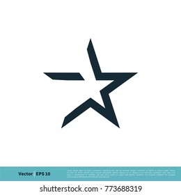 Star Icon Vector Logo Template Illustration Design. Vector EPS 10.