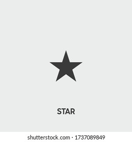 star icon. star vector on gray background