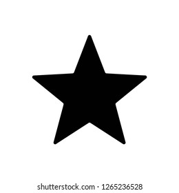 star icon, vector on white background editable eps10