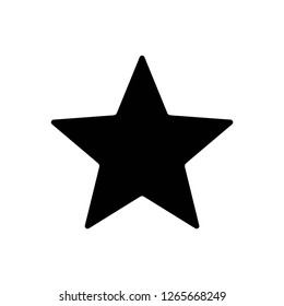 star icon vector, on white background editable eps10