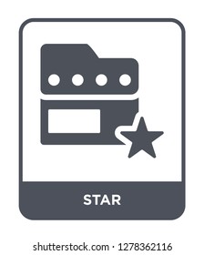 star icon vector on white background, star trendy filled icons from Blogger and influencer collection, star vector illustration