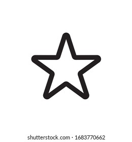 Star Icon Vector On White Background