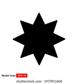 star icon vector on a white background