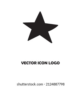 Sternsymbol, Vektorgrafik auf weißem Hintergrund
