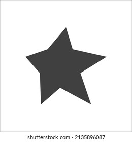 star icon vector on a white background.