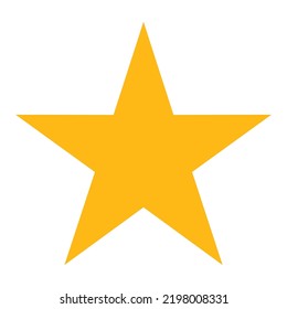 Star icon vector on a white background.