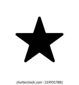 star icon vector on white background. Simple flat symbol