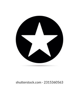 Sternsymbol, Vektorgrafik auf weißem Hintergrund