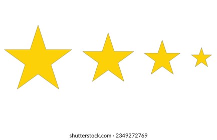 Star icon vector, star icon on white background