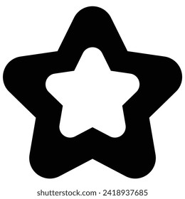 star icon vector on a white background