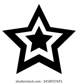 star icon vector on a white background