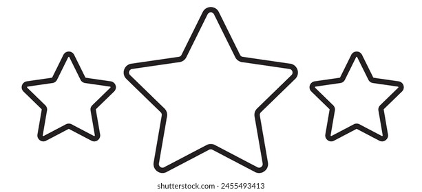 star icon vector on a white background
