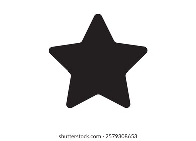 star icon vector on a white background